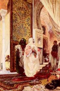 Arab or Arabic people and life. Orientalism oil paintings  233